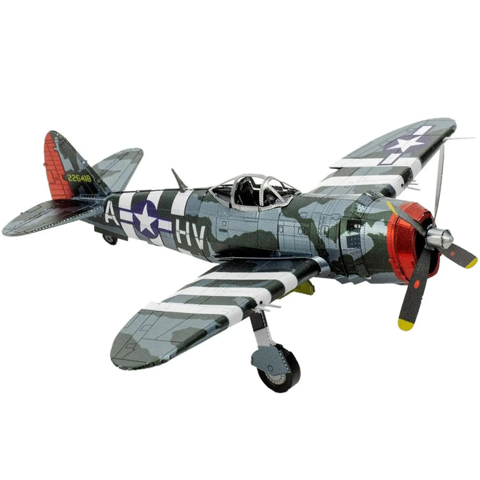 World War II [United States Army Air Forces] - Republic P-47 Thunderbolt Aircraft 3D Figure Model Kit (1:94 Scale, Steel, Moderate Difficulty) - Fascinations - Metal Earth Series - (2024)