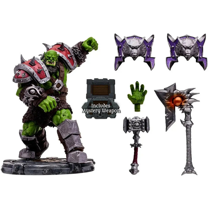 World of Warcraft - Orc Warrior & Orc Shaman with Mystery Weapon Action Figure (1:12 Scale) - McFarlane Toys