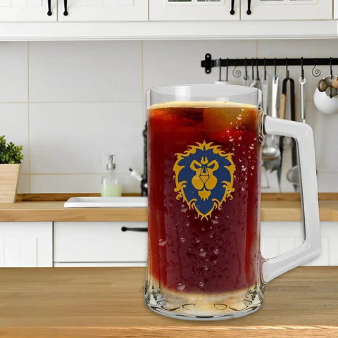 World of Warcraft - The Alliance Tankard Drinking Glass (16.9 oz.) - ABYstyle
