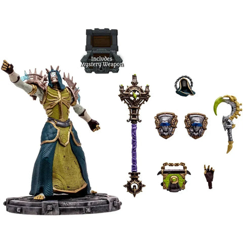 World of Warcraft - Undead Priest & Undead Warlock with Mystery Weapon Action Figure (1:12 Scale) - McFarlane Toys