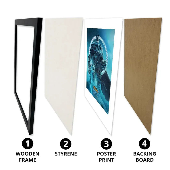 World of Warcraft [Wrath of the Lich King: Classic] - Arthas Framed Print (12"x16") - ABYstyle