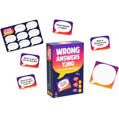 Wrong Answers Only - Party Humor Card Game for Family, and Adults (4-8 Players, Ages 14+) - Gray Matters Games