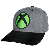 XBOX - Console Logo Snapback Hat (Gray, Curved Bill) - Bioworld- Image 2