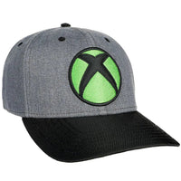 XBOX - Console Logo Snapback Hat (Gray, Curved Bill) - Bioworld- Image 3