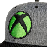 XBOX - Console Logo Snapback Hat (Gray, Curved Bill) - Bioworld- Image 4