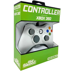 Xbox 360 - White Wired Controller (7' Cable) - Old Skool