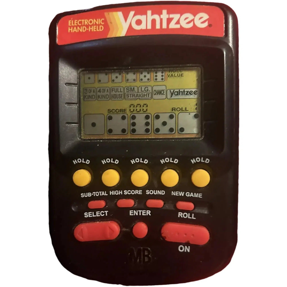 Yahtzee Electronic Handheld Game - Hasbro - (1999)