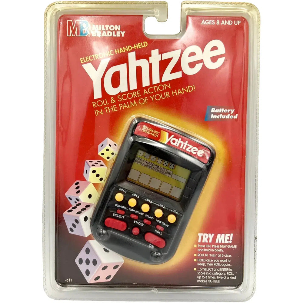 Yahtzee Electronic Handheld Game - Hasbro - (1999)