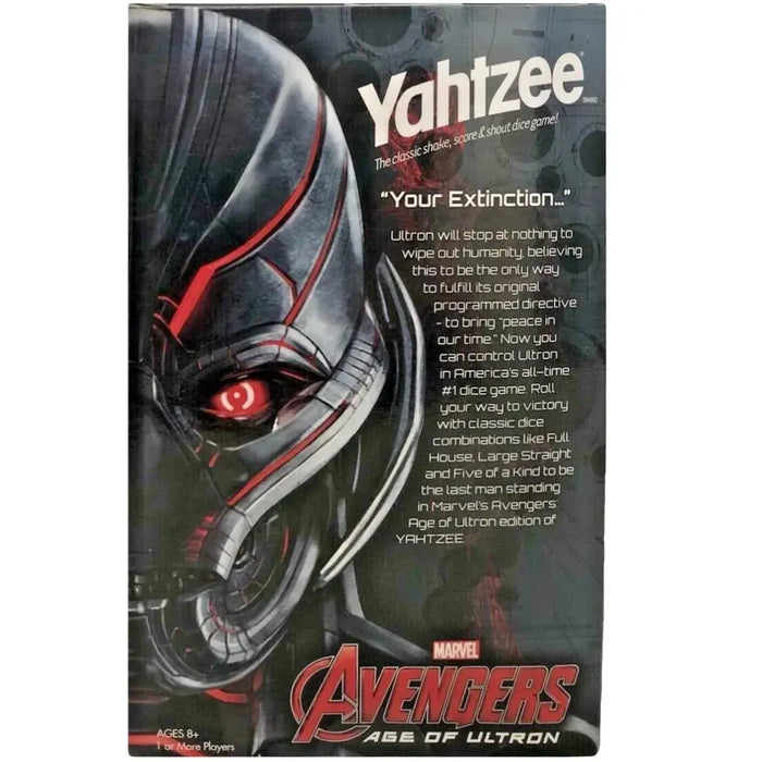 Yahtzee: Marvel Avengers Age of Ultron Edition - Dice-Based Superheroes Dice Game for Family, Adults, and Children (1+ Players, Age 8+) - USAopoly