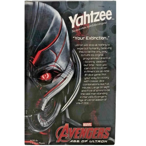 Yahtzee: Marvel Avengers Age of Ultron Edition - Dice-Based Superheroes Dice Game for Family, Adults, and Children (1+ Players, Age 8+) - USAopoly