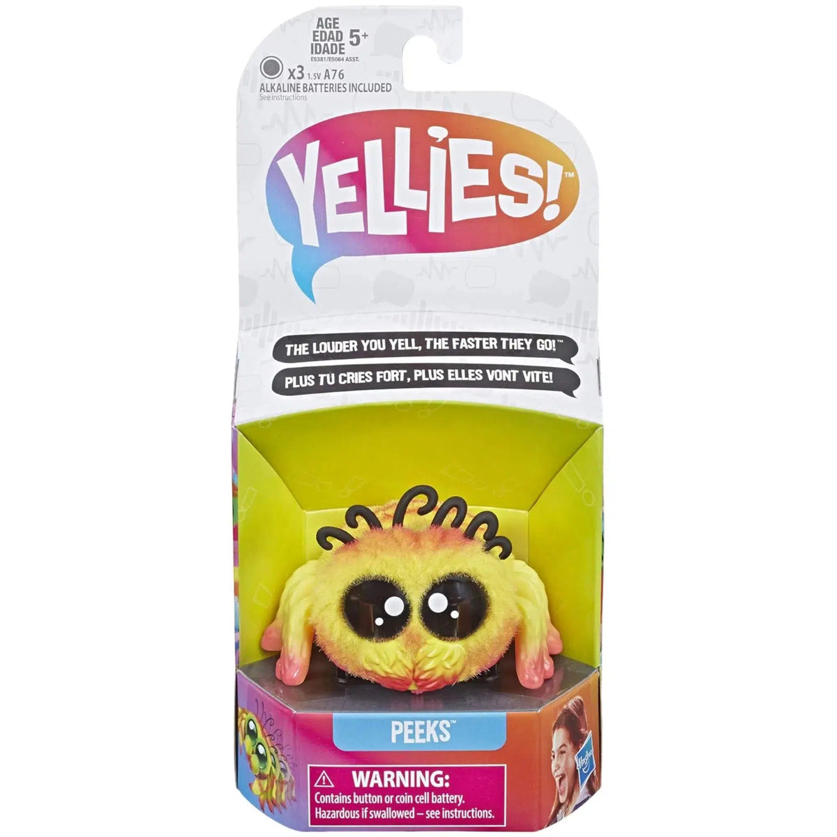 Yellies Peeks Voice Activated Spider Pet Toy Hasbro Poggers