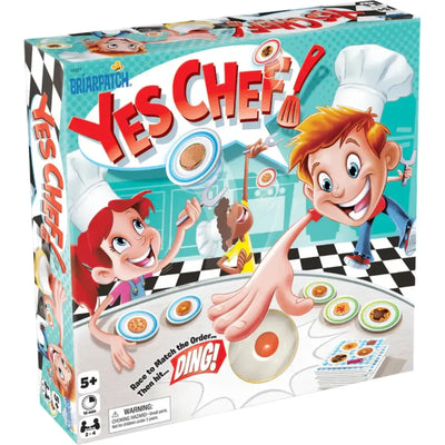 Yes, Chef! - Dexterity Food Board Game for Family, and Children (2-4 Players, Ages 5+) - University Games