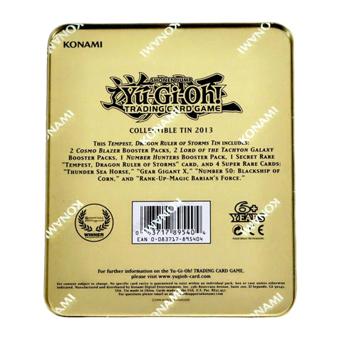 Yu-Gi-Oh! [2013 Collectible Tins Wave 2] - Tempest, Dragon Ruler of Storms Tin