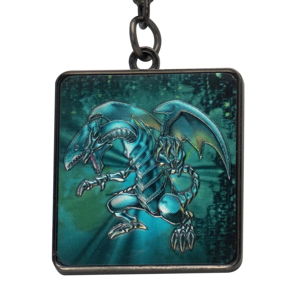 Yu-Gi-Oh! - Blue Eyes White Dragon Foil Metal Keychain - ABYstyle