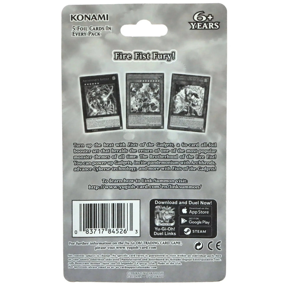 Yu-Gi-Oh! [Fists of the Gadgets] - Booster Blister Pack (1st Edition)