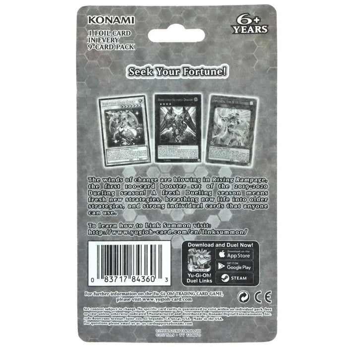 Yu-Gi-Oh! [Rising Rampage] - Booster Blister Pack (1st Edition)