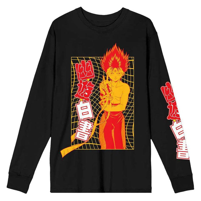 YuYu Hakusho - Hiei Long Sleeve T-Shirt (Black, Unisex) - Bioworld