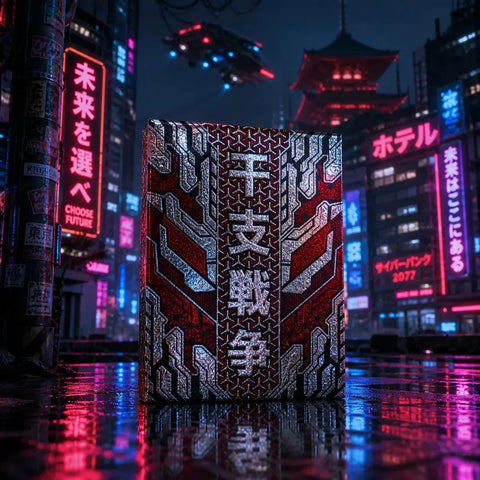 ZODIAKAI: ONYX Edition - Premium Cyberpunk Japanese Zodiac Playing Cards - Wonderland Workshop - KardecK Series