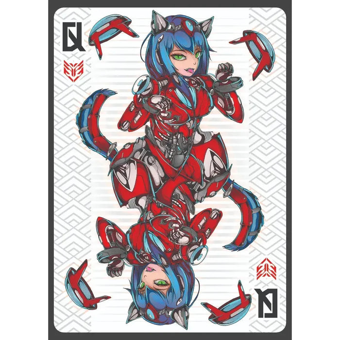 ZODIAKAI: Ruby Edition - Premium Cyberpunk Japanese Zodiac Playing Cards - Wonderland Workshop - KardecK Series