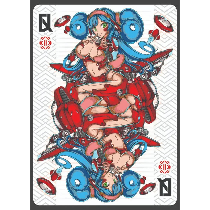 ZODIAKAI: Ruby Edition - Premium Cyberpunk Japanese Zodiac Playing Cards - Wonderland Workshop - KardecK Series