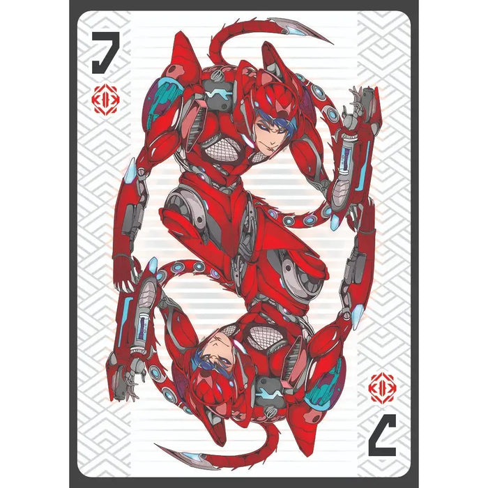 ZODIAKAI: Ruby Edition - Premium Cyberpunk Japanese Zodiac Playing Cards - Wonderland Workshop - KardecK Series