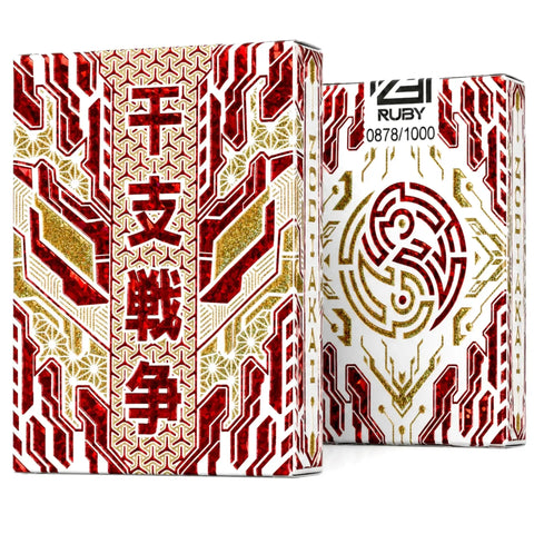 ZODIAKAI: Ruby Edition - Premium Cyberpunk Japanese Zodiac Playing Cards - Wonderland Workshop - KardecK Series - Image 1
