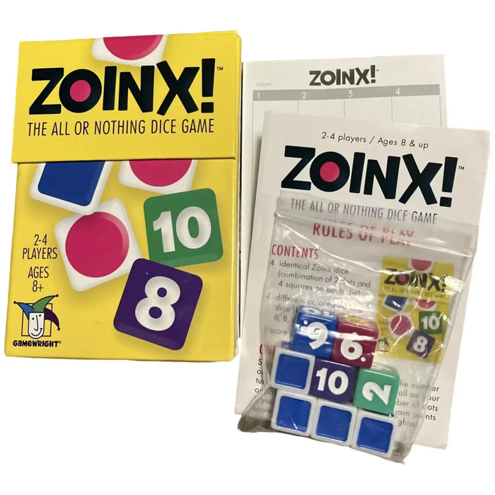 Zoinx Zoinx! The All or Nothing Dice Game - Math Game (2-4, 8+) — Poggers