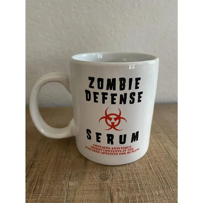 "Zombie Defence Serum" Giant Mug Gag Gift (Ceramic, 22 oz.) - Island Dogs
