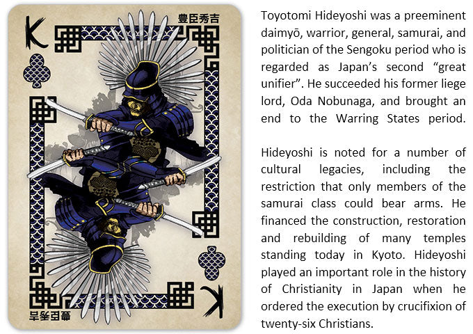 Heroes of Japan - Premium Feudal Japanese Playing Cards - Wonderland Workshop - KardecK Series
