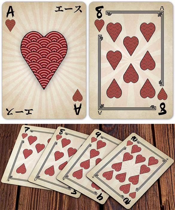Heroes of Japan - Premium Feudal Japanese Playing Cards - Wonderland Workshop - KardecK Series