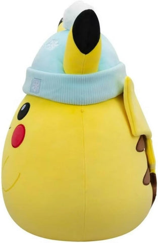 Squishmallows [Pokémon] - Huge Pikachu with Blue Hat Holiday Winter Plush (14