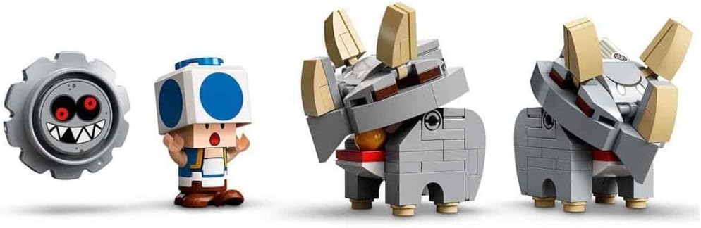 LEGO Super Mario Reznor Knockdown Expansion Set (71390) - Building Toy for Kids Age 8+