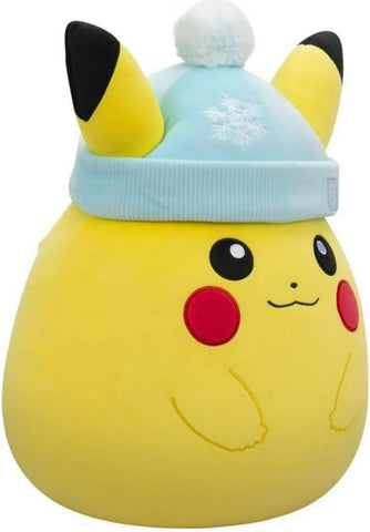 Squishmallows [Pokémon] - Huge Pikachu with Blue Hat Holiday Winter Plush (14