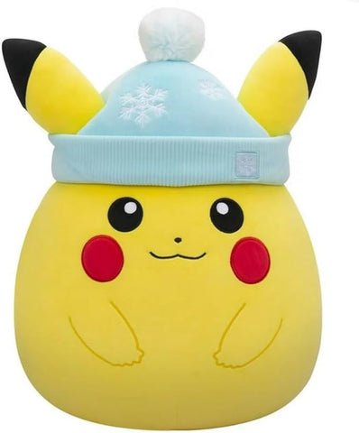 Squishmallows [Pokémon] - Huge Pikachu with Blue Hat Holiday Winter Plush (14