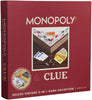 Monopoly and Clue - 2-in-1 Deluxe Vintage Wood Board Game Set (40902)