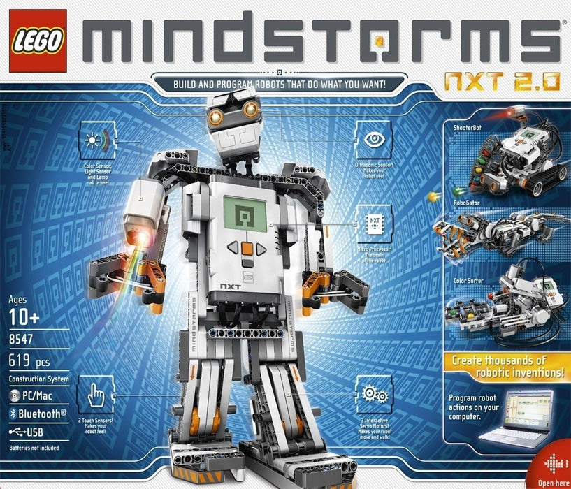LEGO Mindstorms NXT 2.0 - 612-Piece Robotics Building Set (8547)