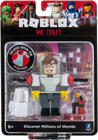 Roblox - Mr. Toilet Action Figure with Exclusive Virtual Item - Jazwares - Image 1