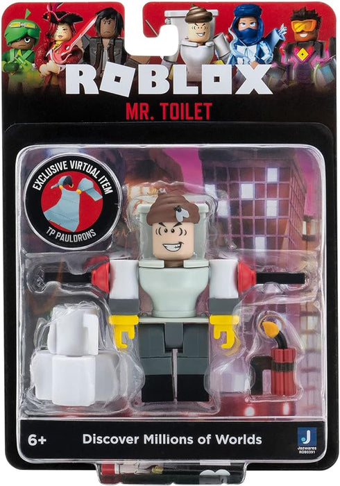 Roblox - Mr. Toilet Action Figure with Exclusive Virtual Item - Jazwares