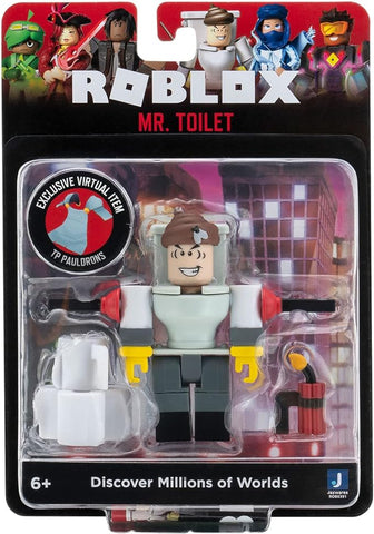Roblox - Mr. Toilet Action Figure with Exclusive Virtual Item - Jazwares - Image 4