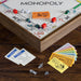 Monopoly and Clue - 2-in-1 Deluxe Vintage Wood Board Game Set (40902)