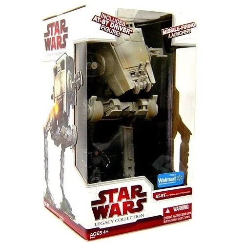 Star Wars - AT-ST (All Terrain Scout Transport, Walmart Exclusive) Vehicle with Figure (3.75") - Hasbro - The Legacy Collection