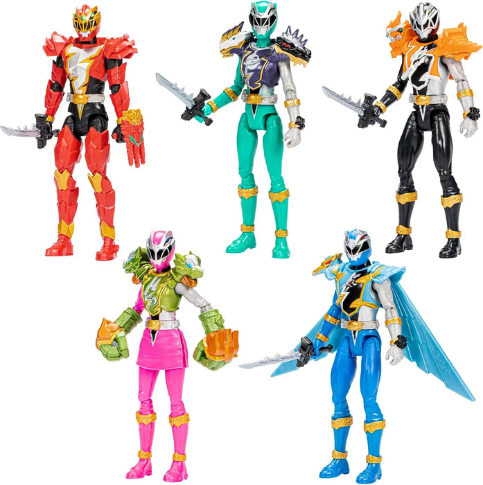 Power Rangers Dino Fury Team Up Pack 6" Action Figures - Hasbro - 5 Figures, 7 Accessories