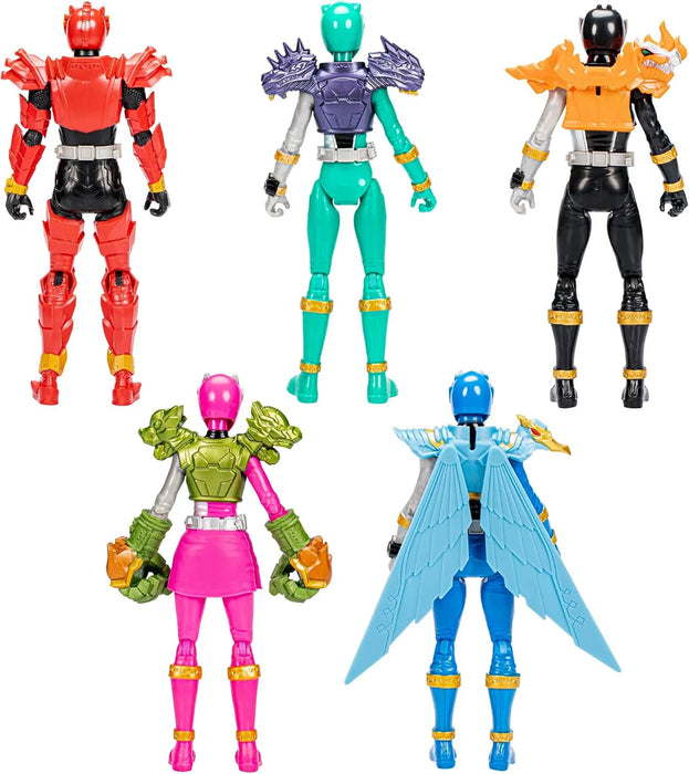 Power Rangers Dino Fury Team Up Pack 6" Action Figures - Hasbro - 5 Figures, 7 Accessories