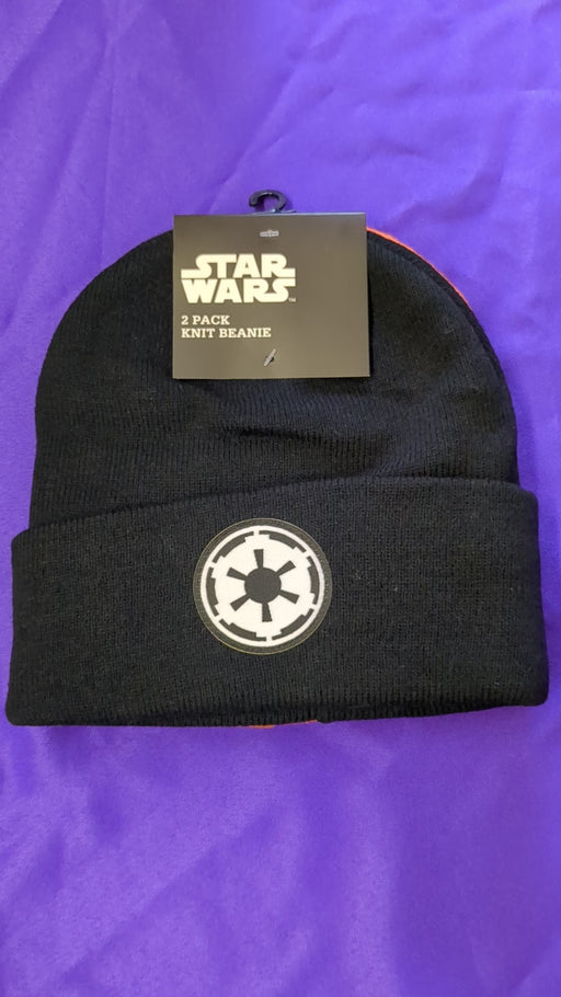 Star Wars - Rebel Alliance & Galactic Empire Logo Cuff Beanie Hat 2-Pack - Bioworld