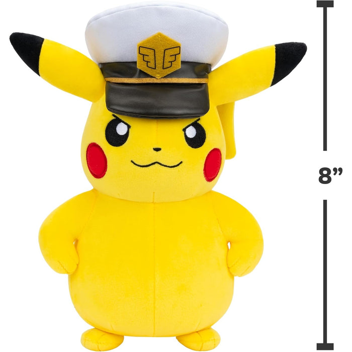 Pokémon - Captain Pikachu Plush (8") - Jazwares