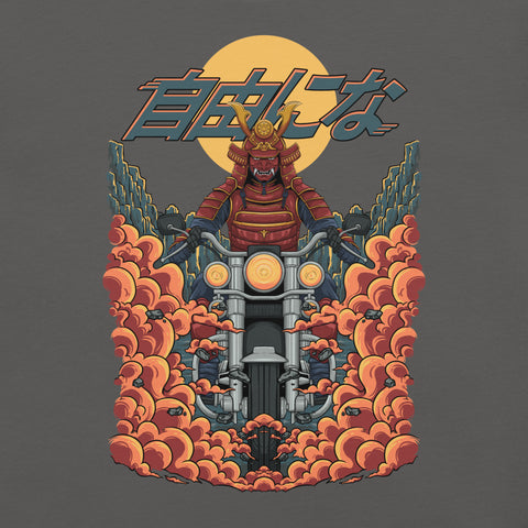 Cyberpunk Samurai Motorcycle T-Shirt – Japanese Biker Graphic Tee - Image 15