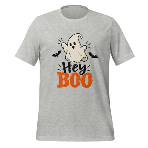 Hey Boo T-Shirt - Cute Halloween Ghost and Bats Graphic Tee - Image 25