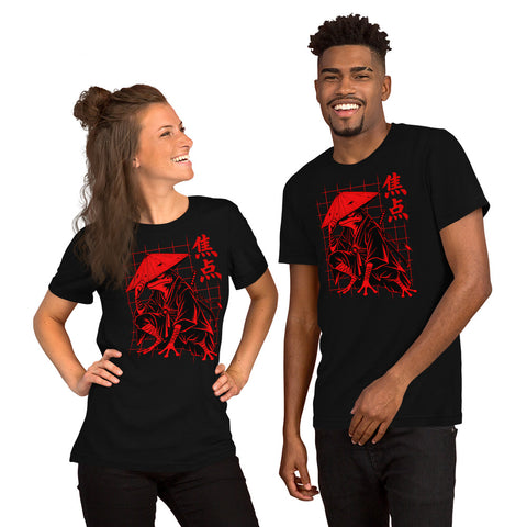 Cyberpunk Frog Samurai T-Shirt – Japanese Ronin Graphic Tee - Image 4