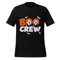 BOO CREW T-Shirt - Cute Halloween Ghosts and Spiders Graphic Tee