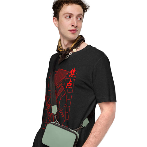 Cyberpunk Japan Samurai T-Shirt – Red Japanese Warrior Graphic T-Shirt - Image 9